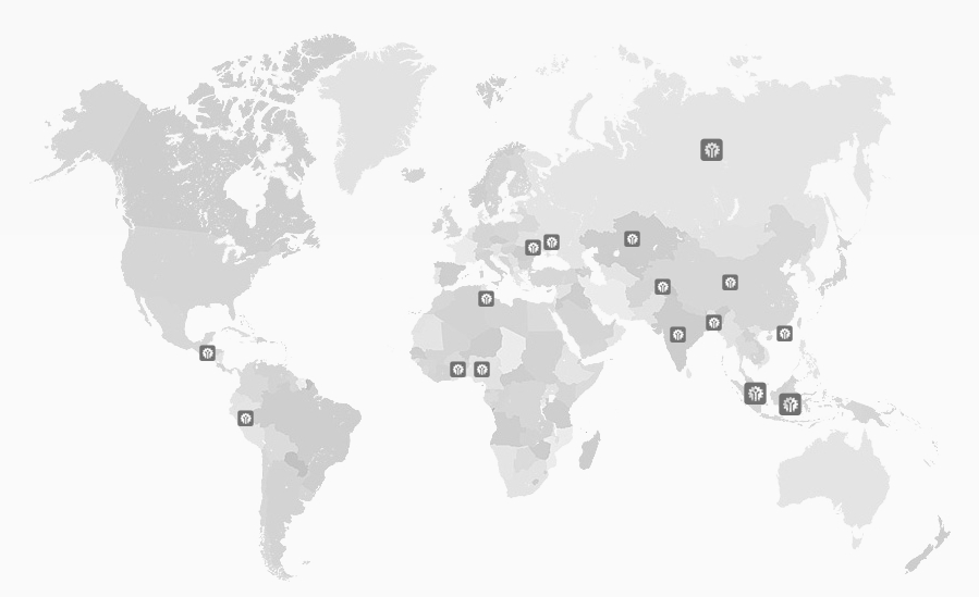 Карта представительств InstaForex в мире